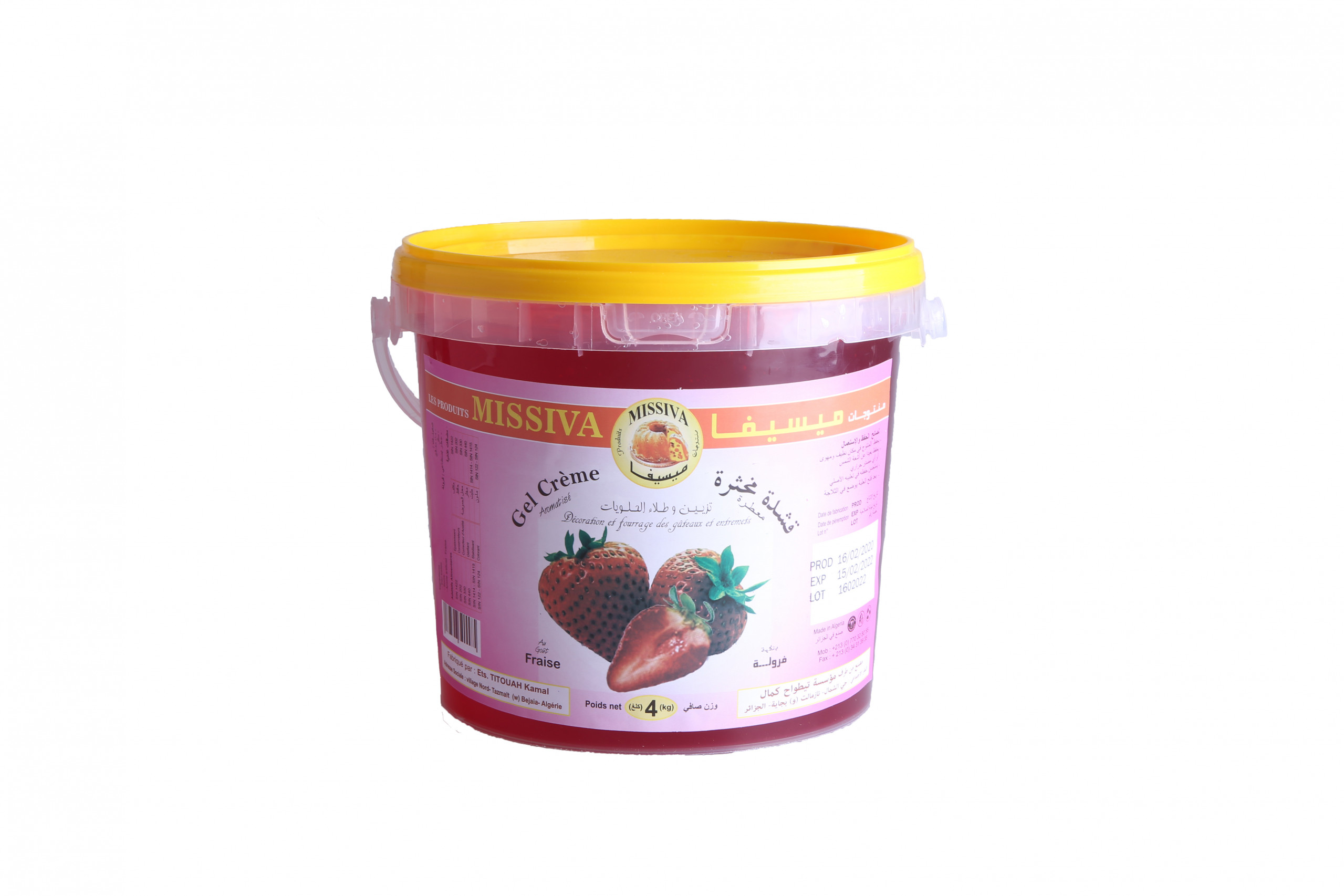Strawberry cream gel